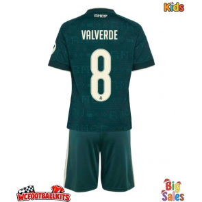Real Madrid Federico Valverde #8 Replica Away Stadium Kit for Kids 2026-27 Short Sleeve (+ pants)